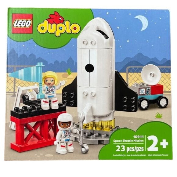 Lego Duplo 10944 Space Shuttle Mission Rocket Ship Astronauts New